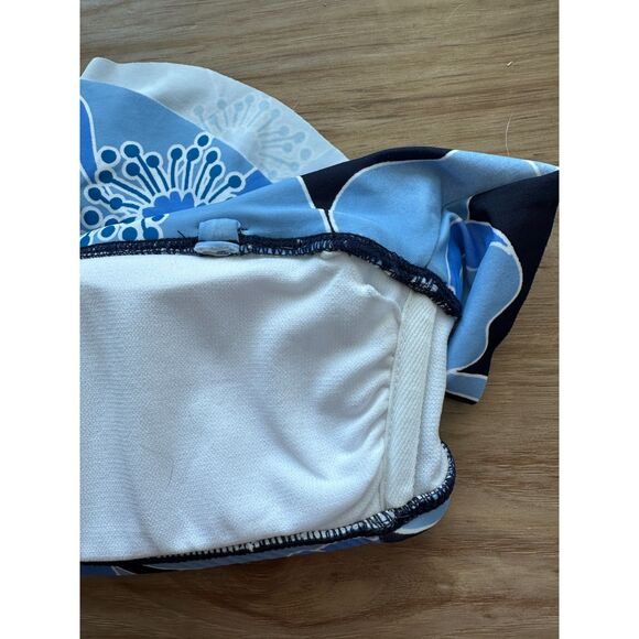 NWT Draper James Make it Poppy One Shoulder Flounce Bikini Top Size Medium - Picture 8 of 8